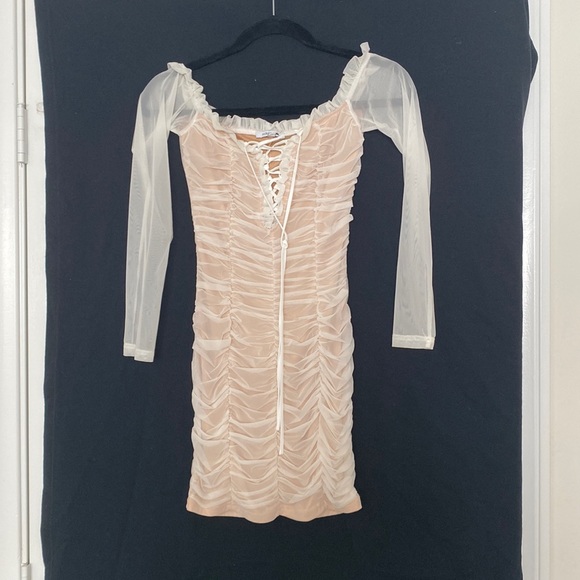 White mesh FashionNova small dress! - Picture 1 of 2